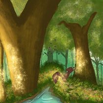 Mi proyecto del curso: Escenas atmosféricas en Procreate: pinta con colores y luces . Un progetto di Illustrazione tradizionale e Illustrazione digitale di Jenny Paola Llanos - 11.11.2022