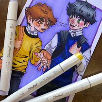 Mi proyecto del curso: Coloreado con marcadores para dibujo manga. Traditional illustration, Comic, Color Theor, and Manga project by Mel - 11.26.2022