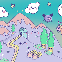 My project for course: Designing Kawaii Worlds: Spread Joy Through Illustration. Character Design, Digital Illustration, and Manga project by Julia Brown - 11.15.2022