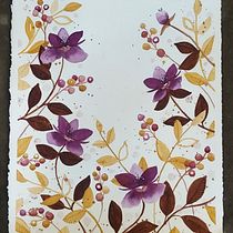 My project for course: Artistic Floral Watercolor: Connect with Nature. Ilustração tradicional, Pintura, Pintura em aquarela e Ilustração botânica projeto de mwclay4 - 13.11.2022