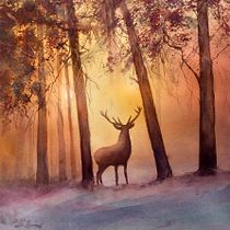 My project for course: Dreamy Watercolor Landscapes: Paint with Light. Pintura, e Pintura em aquarela projeto de spookymoonart - 14.11.2022