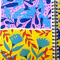 Mi proyecto del curso: Patrones botánicos en sketchbook: conquista la página en blanco. Ilustração tradicional, Pattern Design, Ilustração botânica, e Sketchbook projeto de Carol Ozaeta Arrese - 16.11.2022