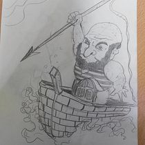 Mi proyecto del curso: Introducción a la creación de personajes estilo cartoon marinero oloroso valiente. Un projet de Illustration traditionnelle, Conception de personnages, Dessin , et Design  de jaedcold - 16.11.2022
