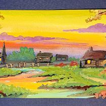 My project for course: Painting Atmospheric Landscapes with Gouache. Projekt z dziedziny Trad, c, jna ilustracja,  Malarstwo i Malowanie gwaszami użytkownika Sally Taylor - 16.11.2022