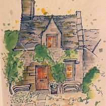 My project for course: Expressive Architectural Sketching with Colored Markers. Een project van  Schetsen,  Tekening,  Architecturale illustratie, Sketchbook y  Illustratie met inkt van Elçin Erden - 15.11.2022