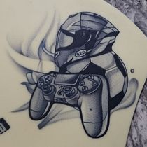 Mi proyecto del curso: Técnicas de tatuaje: sombreado con pepper shading. Un proyecto de Ilustración tradicional y Diseño de tatuajes de Leidy Sanchez - 17.11.2022