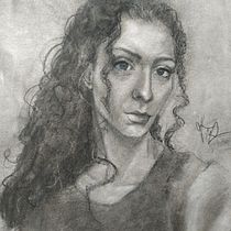 Meu projeto do curso: Retrato realista com carvão vegetal. Ilustração tradicional, Artes plásticas, Desenho, Desenho de retrato, e Desenho realista projeto de Thauan Silva - 15.11.2022