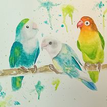 Mi proyecto del curso: Acuarela artística para ilustración de aves. Traditional illustration, Watercolor Painting, Realistic Drawing, and Naturalistic Illustration project by Jessel Olea - 11.17.2022