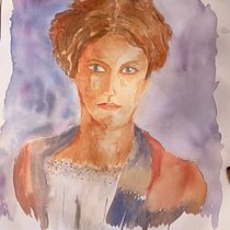 My project for course: Watercolor Portraits: Capture a Model's Personality. Fine Arts, Painting, Watercolor Painting, and Portrait Drawing project by Max Utterback - 11.17.2022