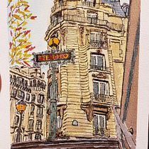 My project for course: Architectural Sketching with Watercolor and Ink. Sketching, Drawing, Watercolor Painting, Architectural Illustration, Sketchbook & Ink Illustration project by olisar1979 - 11.12.2022