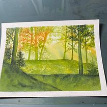 My project for course: Dreamy Watercolor Landscapes: Paint with Light. Pintura, e Pintura em aquarela projeto de Linda Hamilton - 18.11.2022