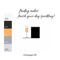Finish your day sparkling! (Uno champagne para todos). Writing, Cop, writing, Social Media, and Communication project by gourmettymara - 11.18.2022
