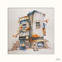 My project for course: Expressive Architectural Sketching with Colored Markers. Een project van  Schetsen,  Tekening,  Architecturale illustratie, Sketchbook y  Illustratie met inkt van Sze Chi - 18.11.2022