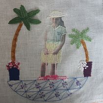 My project for course: Photo Embroidery on Fabric. Photograph, Collage, Paper Craft, Printing, Embroider, DIY, and Textile Design project by Hadil Maraqa - 11.17.2022