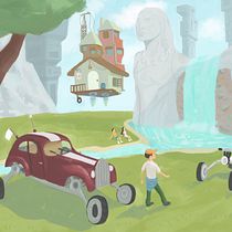 Mi proyecto del curso: Creación y pintura de escenarios fantásticos en Photoshop . Traditional illustration, Drawing, Digital Illustration, Concept Art, and Digital Painting project by Enrique Hernandez - 11.11.2022