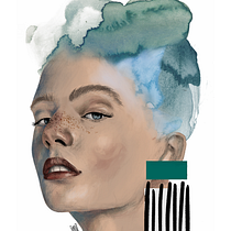 Mi proyecto del curso: Retrato ilustrado con Procreate. Ilustração tradicional, Ilustração vetorial, Ilustração digital, e Desenho de retrato projeto de Milu Art - 18.11.2022