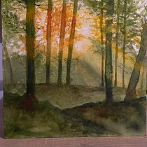 Mon projet du cours : Paysages oniriques à l'aquarelle : capturez la lumière. Pintura, e Pintura em aquarela projeto de cindy_dasilva_gretatop - 18.11.2022
