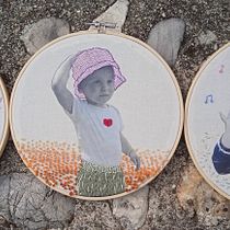 Mon projet du cours : Broderie de photos sur tissu. Photograph, Collage, Paper Craft, Printing, Embroider, DIY, and Textile Design project by Bay Danjou - 11.18.2022
