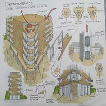 Mi proyecto del curso: Dibujo arquitectónico: de la imaginación a la conceptualización Ein Projekt aus dem Bereich Architektur, Skizzenentwurf, Zeichnung und Architektonische Illustration von Alejandro Aguilar - 16.11.2022