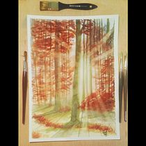 Mi proyecto del curso: Paisajes de ensueño con acuarela: plasma la luz. Pintura, e Pintura em aquarela projeto de fjgraciaberne - 19.11.2022