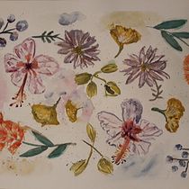 Armonía Floral. Pintura em aquarela projeto de Isabel Elósegui I - 18.11.2022