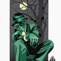 LEONARD COHEN & DAFT PUNK . Traditional illustration, Digital Illustration, and Digital Drawing project by Marcos Muñoz - 11.15.2022