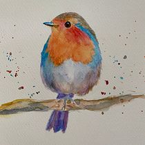 My project for course: Artistic Watercolor Techniques for Illustrating Birds. Traditional illustration, Realistic Drawing, and Naturalistic Illustration project by marycarter2 - 11.19.2022
