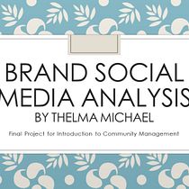 My project for course: Introduction to Community Management. Social Media, Digital Marketing, Content Marketing, Facebook Marketing & Instagram Marketing project by thelma0michael - 11.19.2022