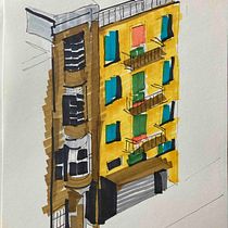 Il mio progetto del corso: Disegno architettonico espressivo con pennarelli colorati. Sketching, Drawing, Architectural Illustration, Sketchbook & Ink Illustration project by Giacomina De Vinco - 11.19.2022