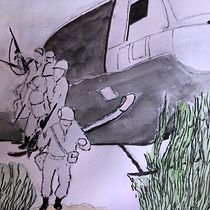 Into the Unknown. Painting, Sketching, Watercolor Painting, Architectural Illustration & Ink Illustration project by Gene Nalence - 11.20.2022