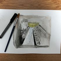 My project for course: Architectural Sketching with Watercolor and Ink. Sketching, Drawing, Watercolor Painting, Architectural Illustration, Sketchbook & Ink Illustration project by Ania Pichlak - 11.21.2022