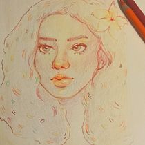 Mi proyecto del curso: Dibujo de retratos llamativos con lápices de colores. Drawing, Portrait Drawing, Sketchbook, and Colored Pencil Drawing project by Paulina Pineda - 11.20.2022