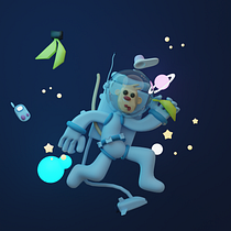 My project for course: 3D Character Creation in Blender. Een project van 3D, Ontwerp van personages,  3D-modellering, 3D-karakterontwerp y  3D-ontwerp van Meng Seak - 21.11.2022