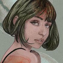 Mi proyecto del curso: Retrato ilustrado con Procreate. Ilustração tradicional, Ilustração vetorial, Ilustração digital, e Desenho de retrato projeto de Melissa T - 21.11.2022