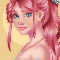 My project for course: Female Character Portraits in Procreate by Ria. Projekt z dziedziny Trad, c, jna ilustracja, Ilustracja c, frowa, R, sunek c i frow użytkownika holdharmat - 01.02.2022