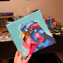 My project for course: Stylized Acrylic Painting: Explore Color and Shape. Painting, Acr, and lic Painting project by daniela_glzmtz - 11.17.2022