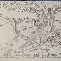 My project for course: Graphic Humor: Give us our Daily Comic Strip Ein Projekt aus dem Bereich Traditionelle Illustration, Comic, Bleistiftzeichnung, Zeichnung und Erzählung von Mare Johnston - 21.11.2022