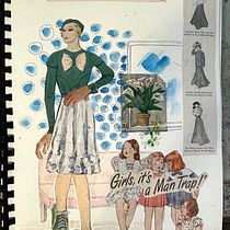 Storytelling with watercolor and ephemera, a work in progress. Traditional illustration, Sketching, Creativit, Drawing, Watercolor Painting, Children's Illustration, Sketchbook, Gouache Painting, and Comic project by Kathy Clark - 11.21.2022