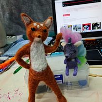 Mi proyecto del curso: Needle felting: creación de personajes con lana y aguja. Artesanato, Design de brinquedos, Feltragem com agulha, e Design têxtil projeto de liclaura66 - 21.11.2022