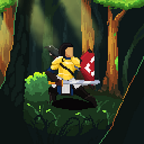 Mi proyecto del curso: Introducción al diseño de personajes en pixel art "Valeros en el bosque". Un progetto di Character design, Videogiochi, Pixel art e Progettazione di videogiochi di Carlos Mario Pastrana Rodríguez - 18.11.2022