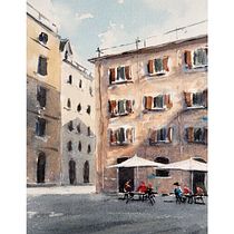 My project for course: Modern Techniques for Watercolor Cityscapes. Un progetto di Pittura e Pittura ad acquerello di Wilawan Nannette - 22.11.2022