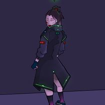 Futuristic coat. Un proyecto de Ilustración tradicional, Diseño de personajes, Dibujo, Ilustración digital e Ilustración con tinta de sapucci.federico - 22.11.2022