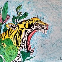 My project for course: Manual Illustration Techniques: Hatching and Dripping. Character Design, Fine Arts, Painting, Watercolor Painting, Portrait Drawing, Artistic Drawing, Naturalistic Illustration, and Botanical Illustration project by Beant Kaur Dhillon - 11.22.2022