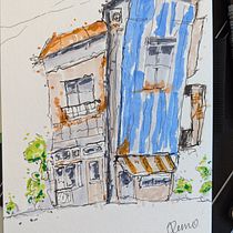 My project for course: Expressive Architectural Sketching with Colored Markers. Sketching, Drawing, Architectural Illustration, Sketchbook & Ink Illustration project by demo_benavides - 11.22.2022