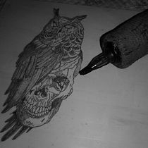 Mi proyecto del curso: Diseño de tatuajes Blackwork. Projekt z dziedziny Trad, c, jna ilustracja, Ilustracja c, frowa i Projektowanie tatuaż użytkownika Maximiliano Andrés Gutiérrez Guzmán - 22.11.2022