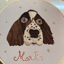 Mi proyecto del curso: Retratos bordados de mascotas: pinta con hilo. Bordado, Ilustração naturalista, e Design têxtil projeto de danilinaje92 - 22.11.2022