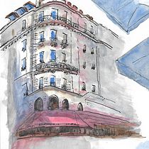 My project for course: Architectural Sketching with Watercolor and Ink. Sketching, Drawing, Watercolor Painting, Architectural Illustration, Sketchbook & Ink Illustration project by veronicac - 11.23.2022