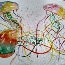 Mijn project van de cursus: Moderne aquareltechnieken. Un progetto di Illustrazione tradizionale, Belle arti, Pittura e Pittura ad acquerello di Marijke Notten - 23.11.2022