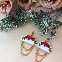 Meu projeto do curso: Design de bijuteria com polymer clay para iniciantes . Un progetto di Design di accessori, Artigianato, Design di gioielli e DIY di Andreia Silva - 23.11.2022