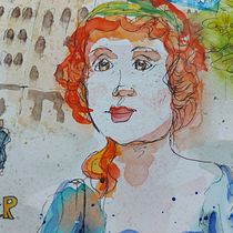 Mein Abschlussprojekt für den Kurs: Aquarellsketching: Drück deine Ideen aus . Traditional illustration, Sketching, Creativit, Drawing, Watercolor Painting, and Sketchbook project by Beate Wasmuth - 11.23.2022